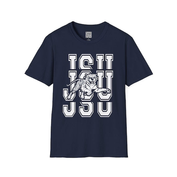 College Logo Unisex T-Shirt, JSU Tigers Tee, Jackson State University Shirt, School Spirit Apparel image 1