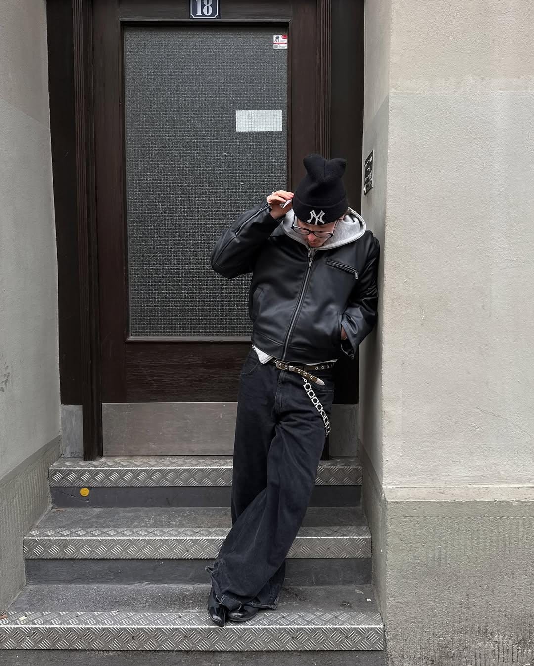 Men’s Black Leather Jacket | Oversized Streetwear Moto Coat | Vintage Inspired Biker Jacket | Handmade Real Leather Outerwear Gift for Him