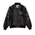 Avirex x Trapstar Leather Bomber Jacket: Embroidered Streetwear - Cowhide Transtar Jacket